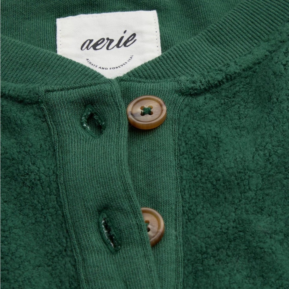 Aerie Sherpa Henley Sweatset XXS - Picture 7 of 9